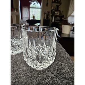 Set 4 Double Old Fashioned Whiskey Rocks Clear Crystal